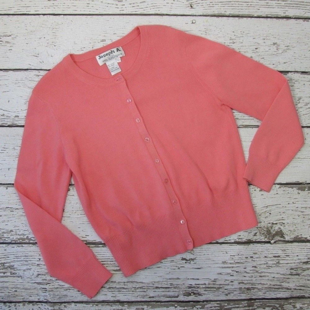 Joseph A Petite Coral Cardigan Sweater